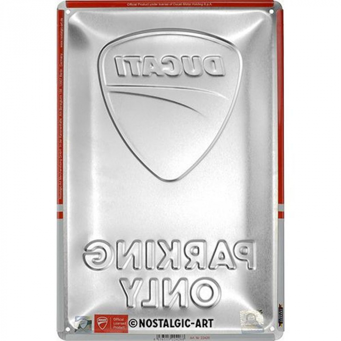 Blechschild Ducati Parking 3